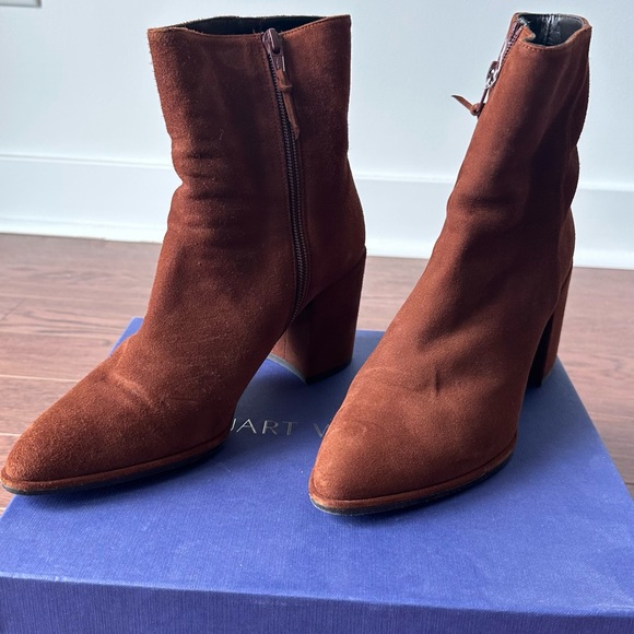 Brand new, Stuart Weitzman Notazzie bootie, brown - Picture 5 of 5